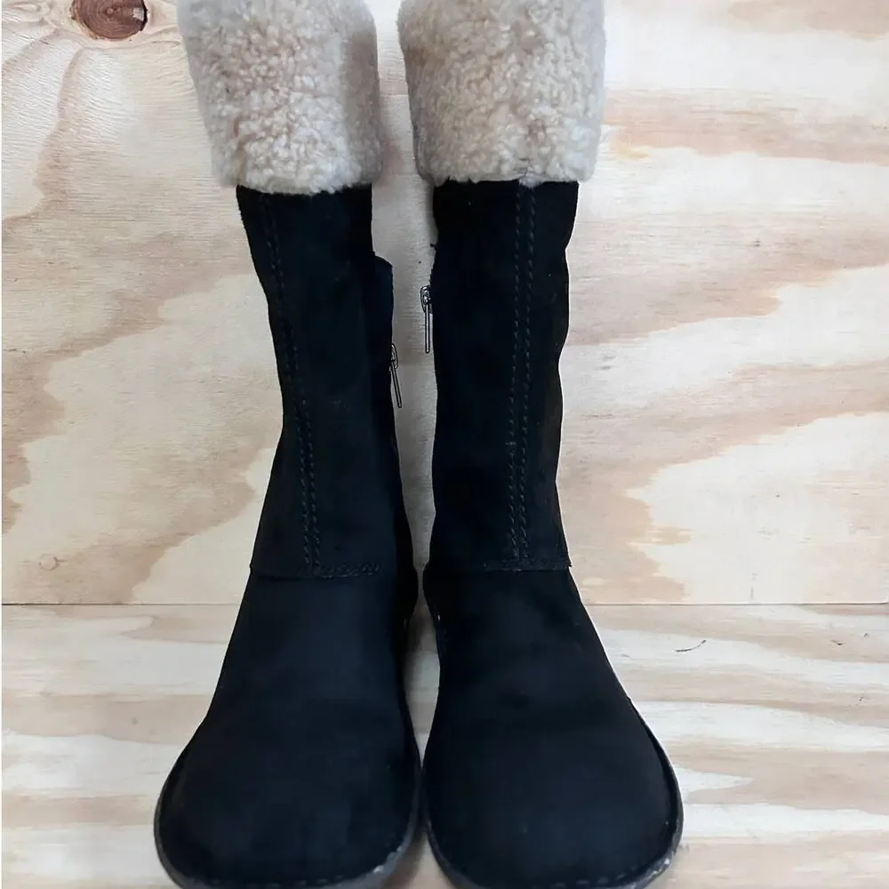 UGG Australia - Karyn Cuff Sheepskin - Boots - Black - Women's - 7 - S/N 1005449